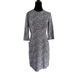 J. McLaughlin Catalina Cloth Catalyst Dress Small Mosaic Blue Preppy Travel